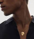 Monica Vinader gold vermeil Aquarius zodiac necklace (British brand)