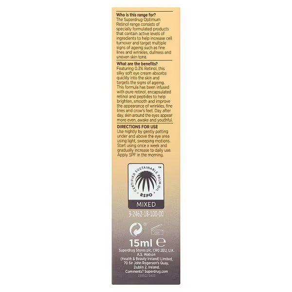 Optimum retinol extra strength eye cream (British brand)