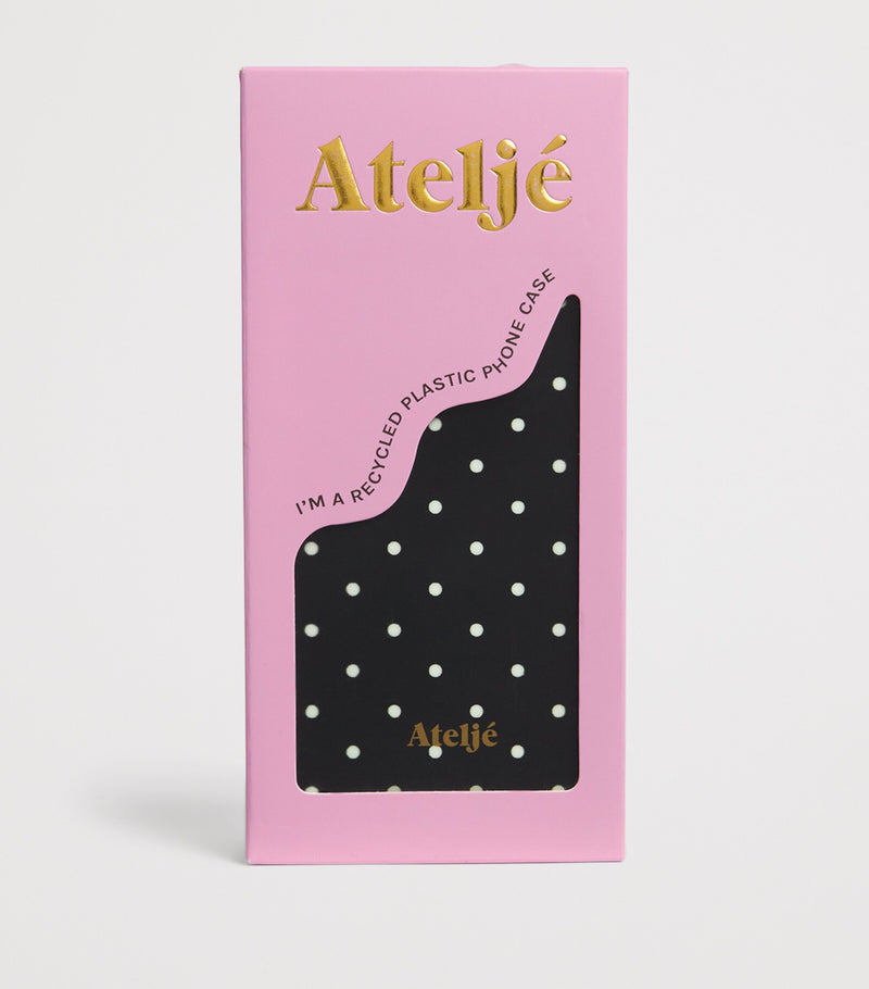 ATELJE recycled polka-dot iPhone 15 case - British product