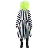 Smiffys Beetlejuice girls costume dress with dipped hem skirt, UK version