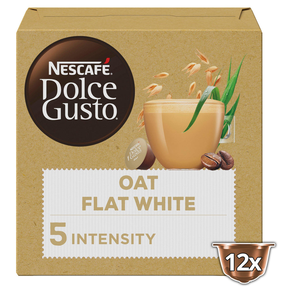 Nescafé Dolce Gusto Plant Based Flat White Oat Coffee Pods x12