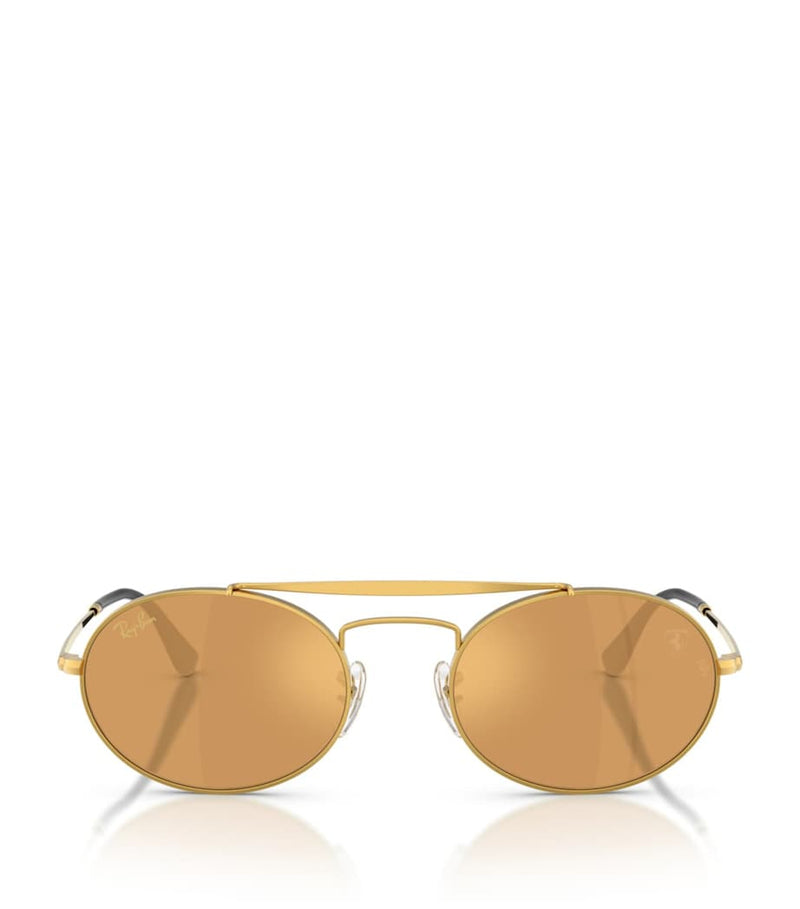 Ray-Ban RB3775M metal oval sunglasses, UK version