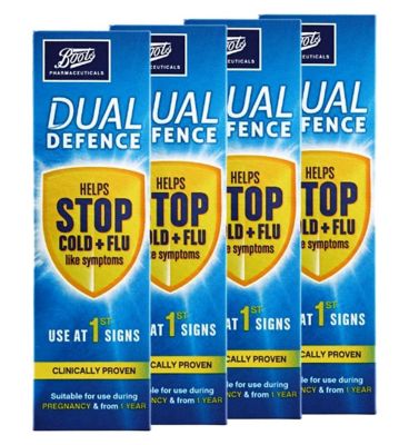 Boots Dual Defence Nasal Spray Family Bundle - 4 x 20ml First Aid Boots   