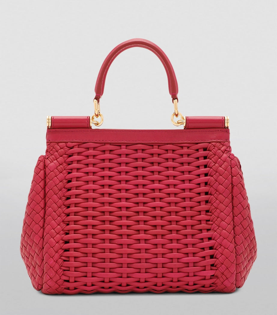 Dolce&Gabbana Sicily top-handle bag woven leather (British brand)