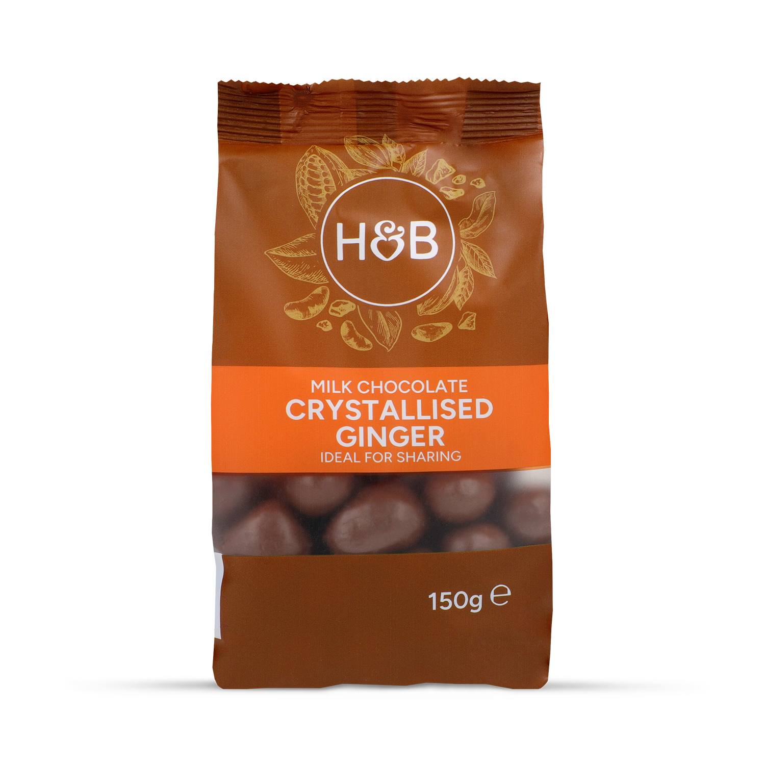 Holland & Barrett Milk Chocolate Crystallised Ginger 150g, UK version