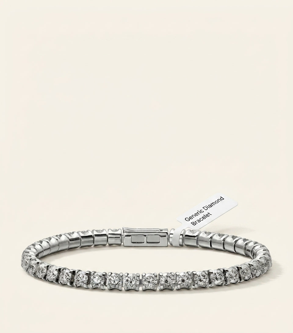 Cartier white gold diamond Essential Lines bracelet (British brand)