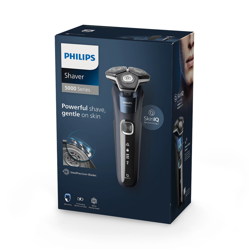 Philips Series 5000 shaver with SkinIQ technology, UK version