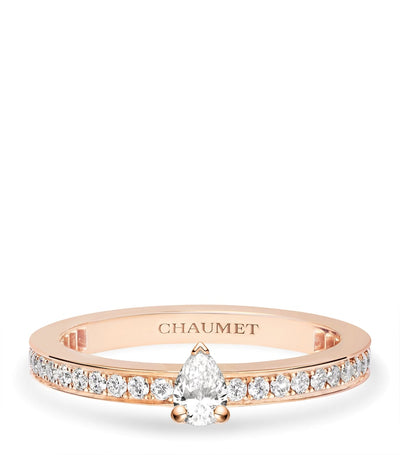 Harrods Chaumet Joséphine Éclat d'Éternité Rose Gold and Diamond Ring- Buy online at McGrocer
