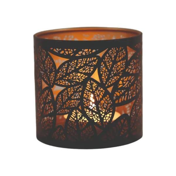Aroma 3-in-1 wax melt burner black leaves, UK version