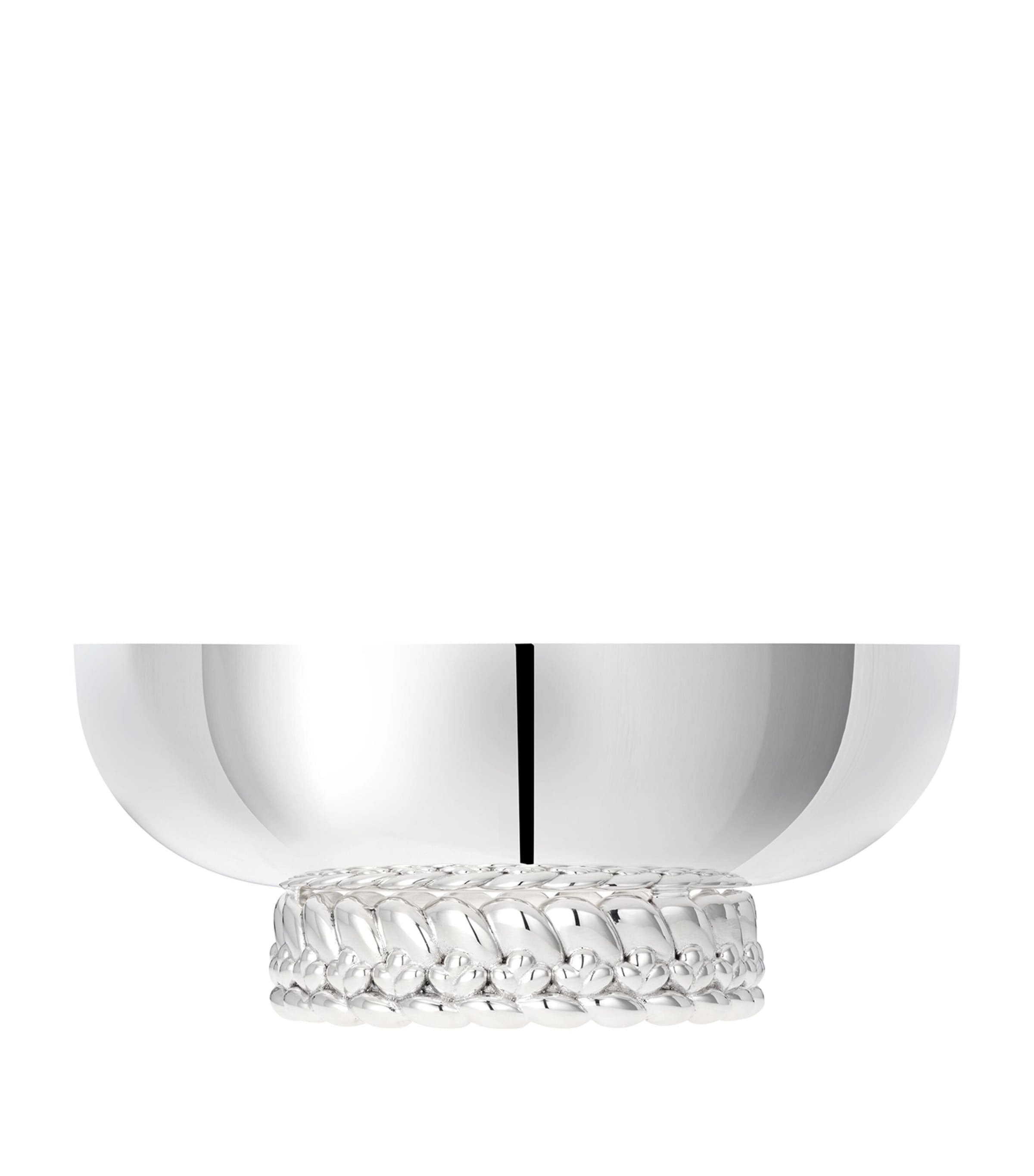 Christofle silver-plated Babylone bowl 17cm - British product