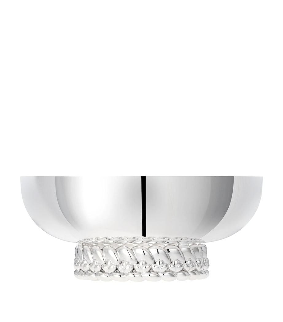 Christofle silver-plated Babylone bowl 17cm - British product