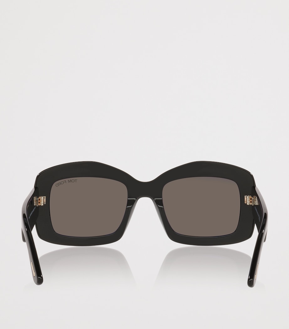 TOM FORD Venetia sunglasses acetate square frame, imported from the UK