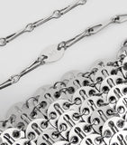 Rabanne chainmail nano bag in metal finish, UK version