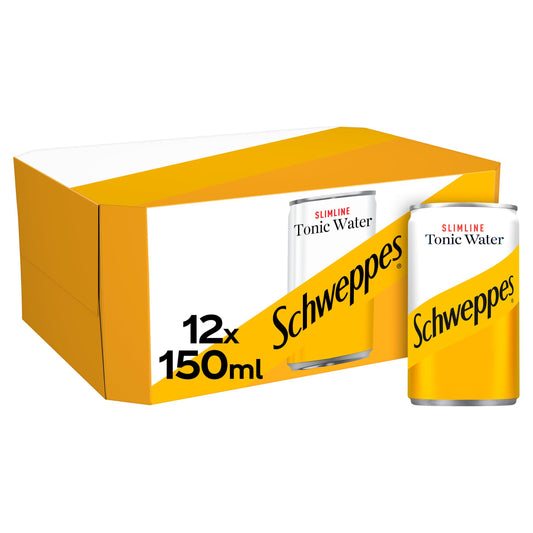 Schweppes Slimline Tonic Water 12x150ml GOODS Sainsburys   