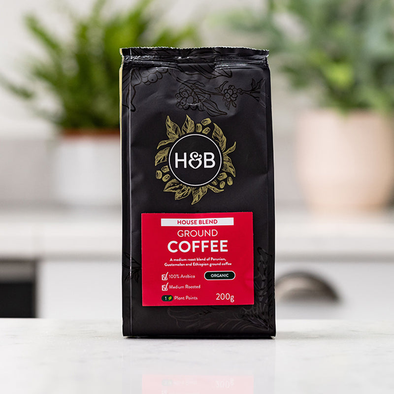 Holland & Barrett House Blend Ground Coffee 200g, UK version
