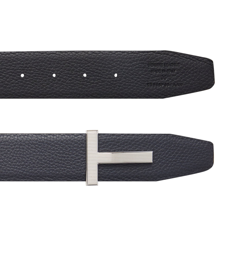 Tom Ford leather reversible T Ridge belt (British brand)