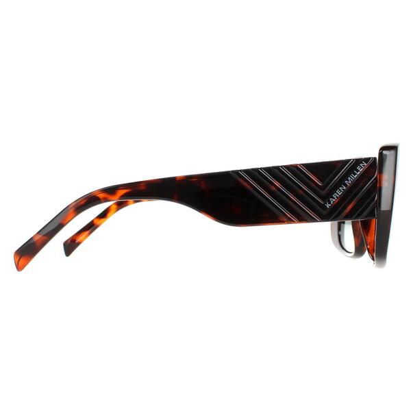 Karen Millen KM5047 sunglasses dark brown green acetate (British brand)
