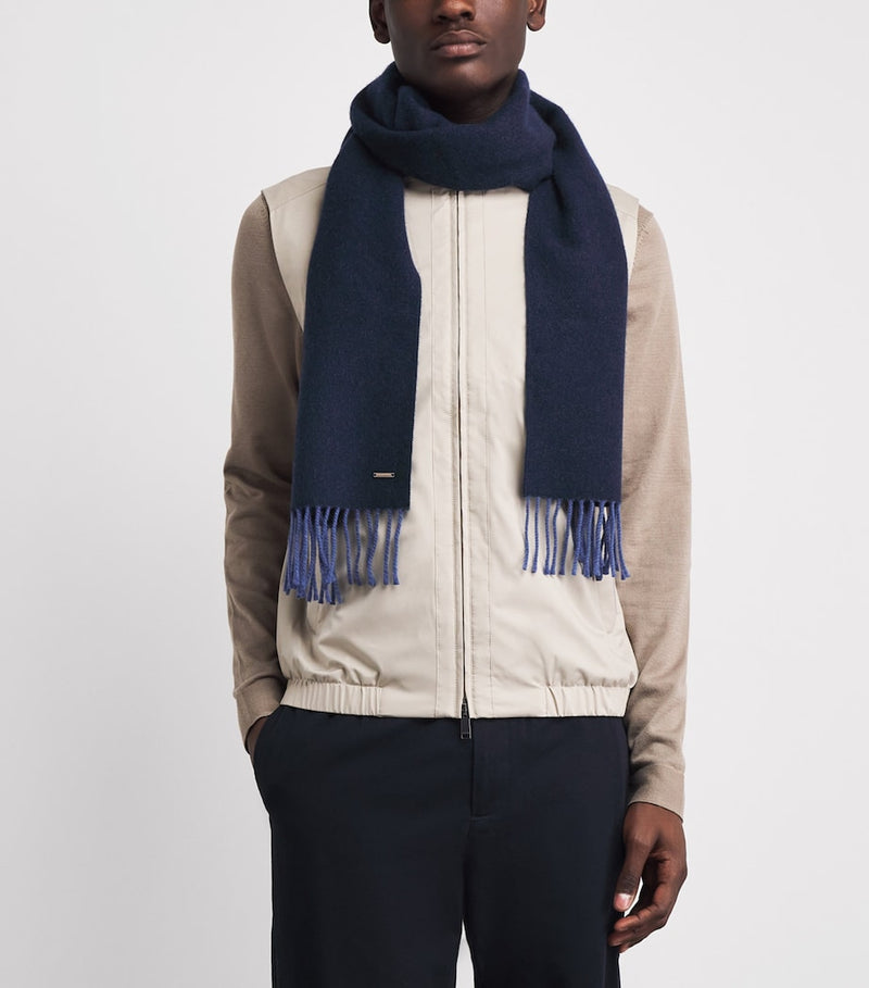 BOSS Cashmere Floris scarf 30cm x 196cm - British product