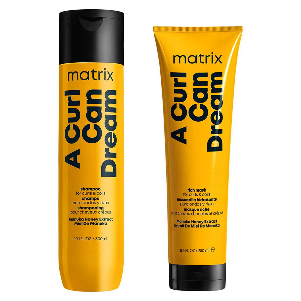 Matrix A Curl Can Dream Cleansing Shampoo and Mask with Manuka Honey Extract for Curls and Coils GOODS Boots   