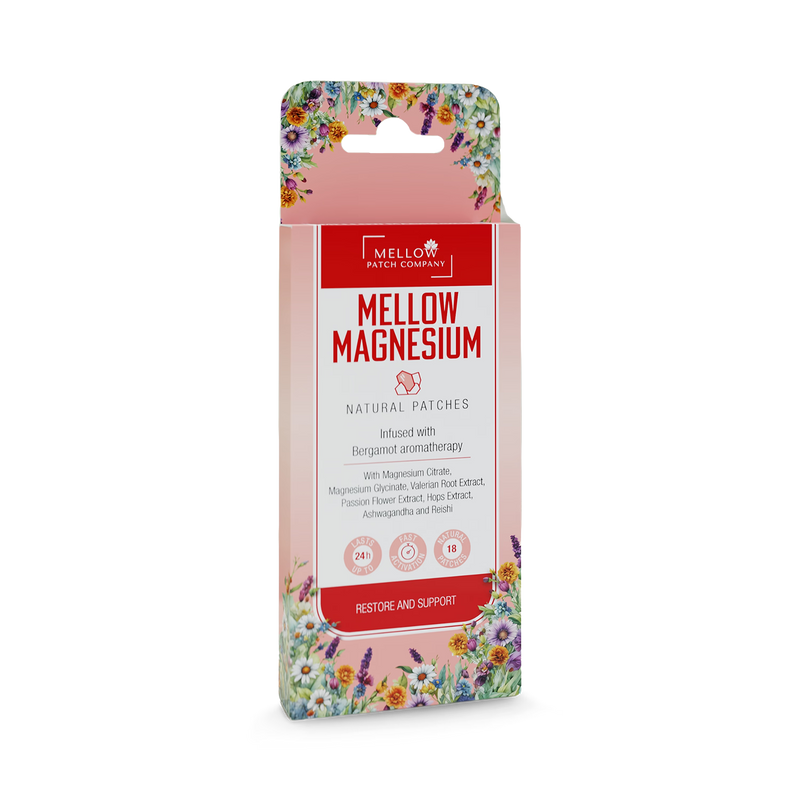 Mellow Patch Company natural topical patch Mellow Magnesium 18 piece, imported from the UK