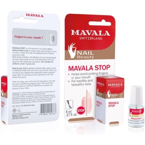 Mavala Stop Nail Biting Deterrent 5ml, imported from the UK