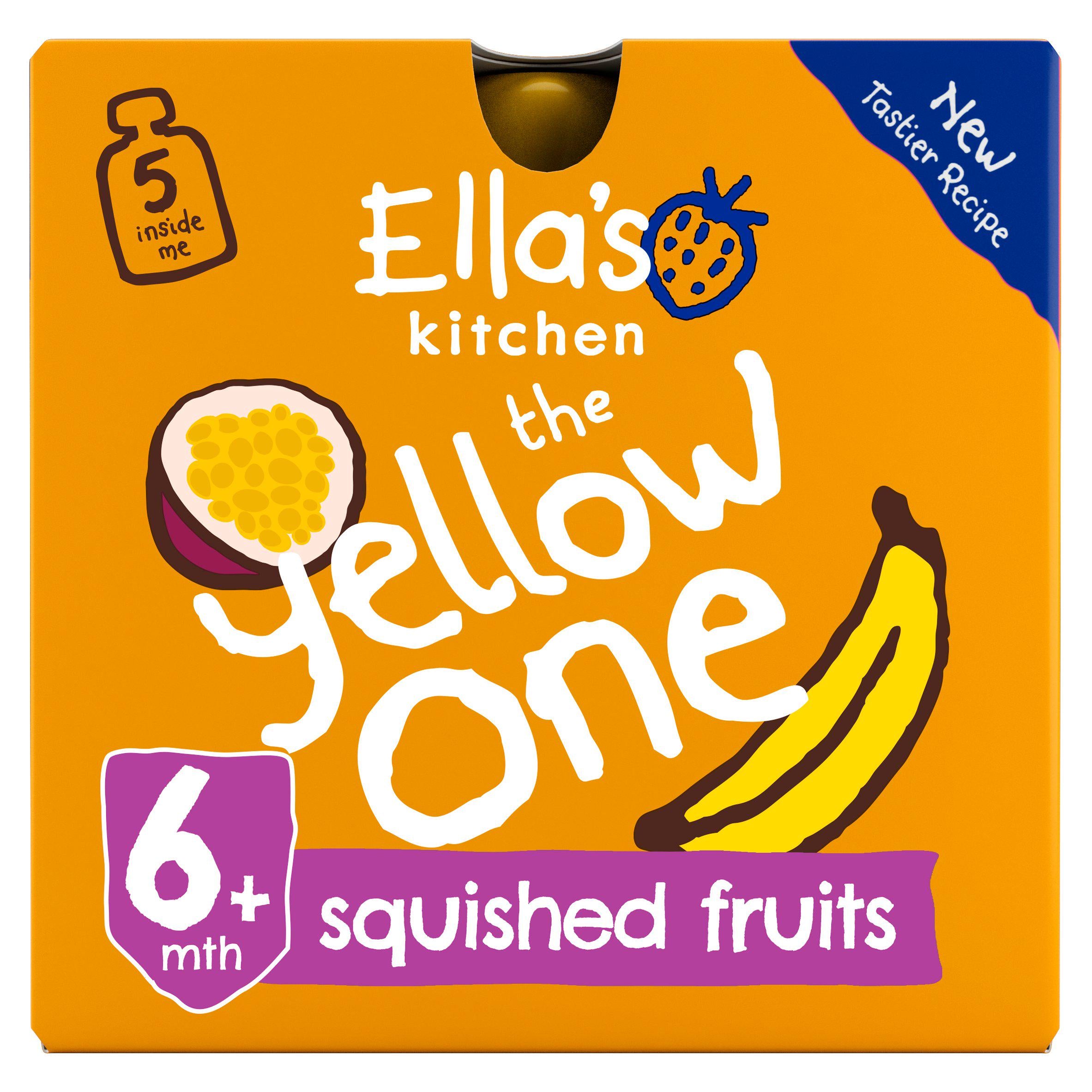 Ella's Kitchen Organic The Yellow One Smoothie Multipack Baby Food Pouch 6+ Months 5x90g GOODS Boots   