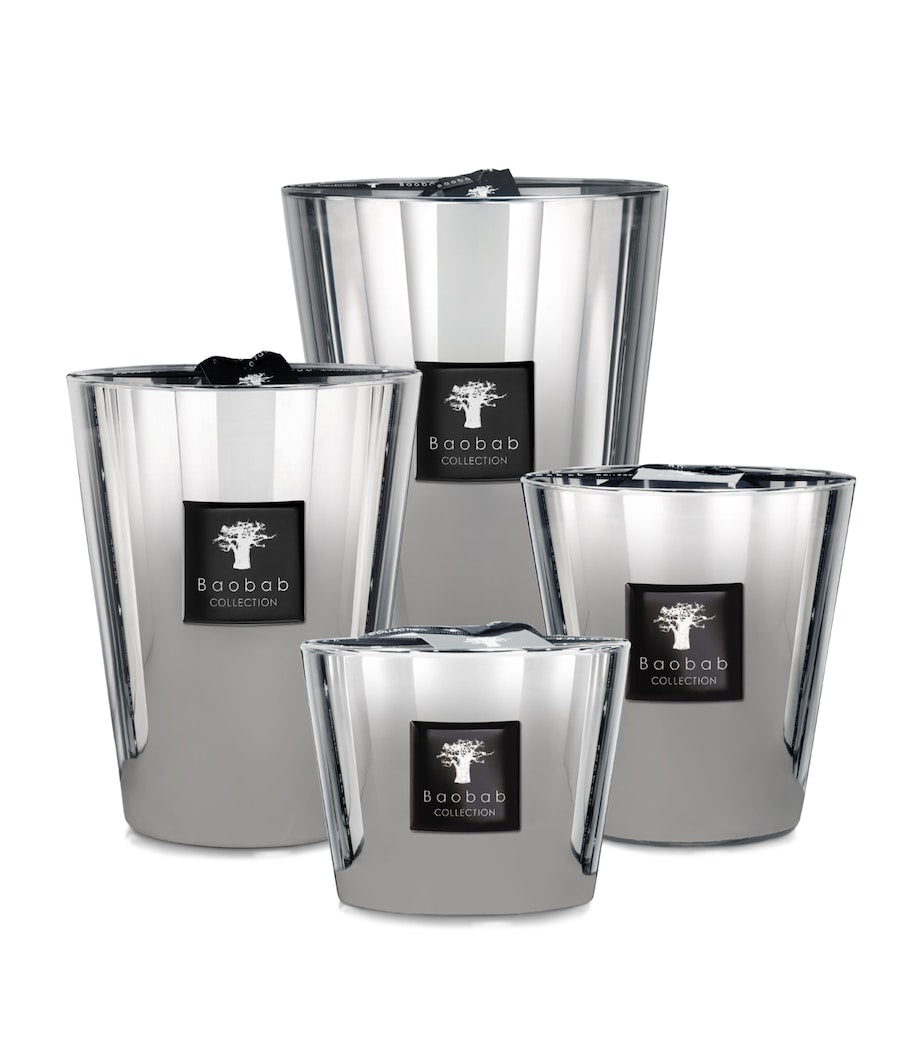 Baobab Collection Platinum Candle Grapefruit Amber 24cm - British product