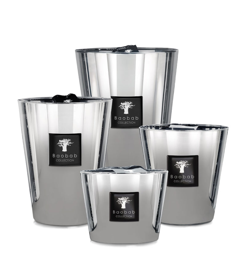 Baobab Collection Platinum Candle Grapefruit Amber 24cm - British product