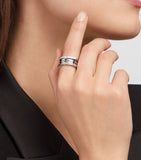 Bvlgari B.zero1 three-band ring white gold diamond, imported from the UK