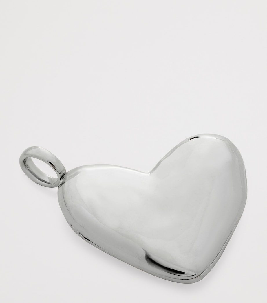 Monica Vinader sterling silver heart locket pendant - British product