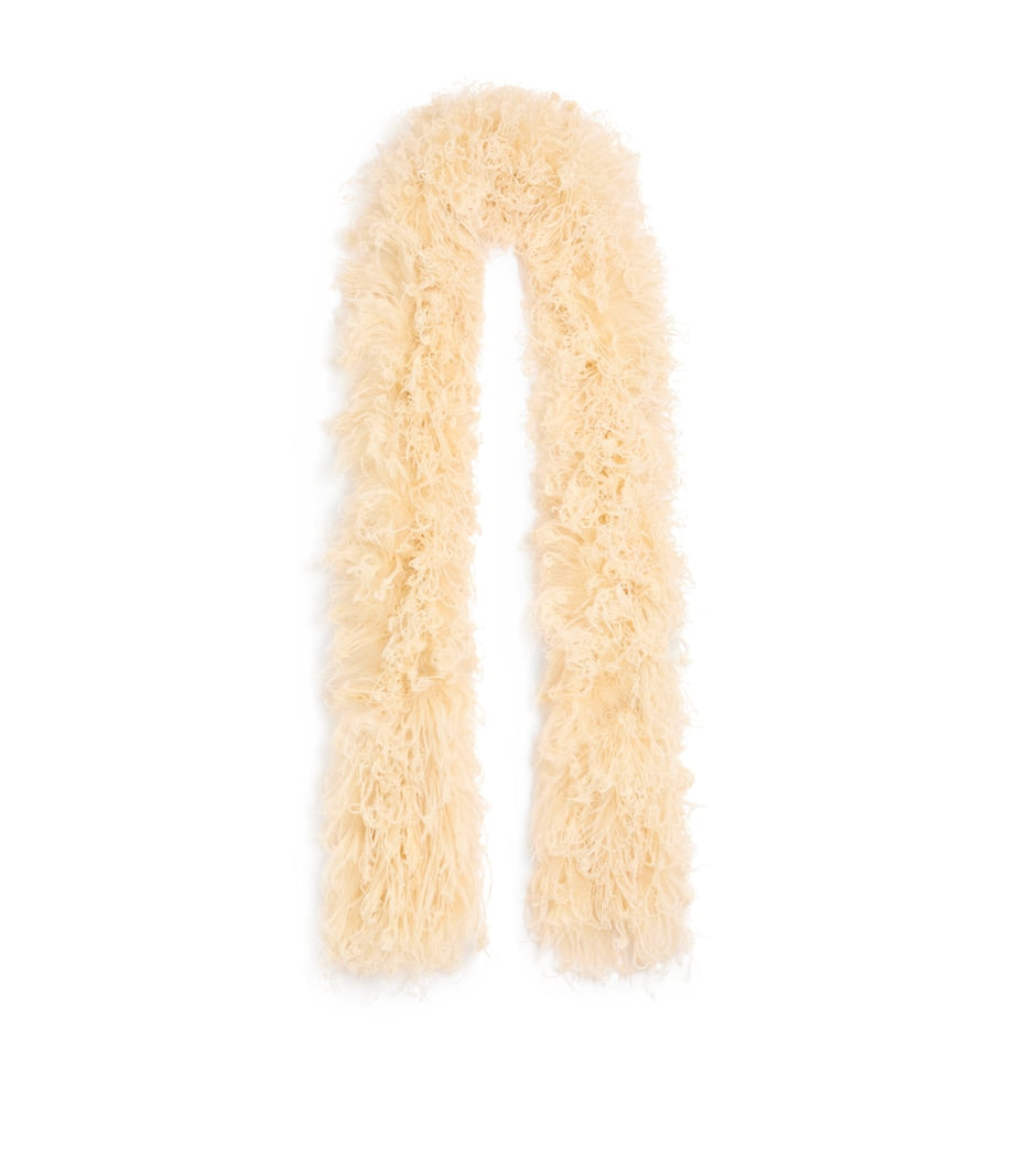 Valentino Garavani feather scarf with ostrich and turkey feathers, UK version