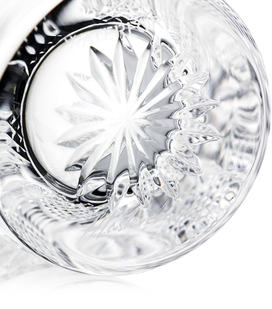 Set of four Waterford crystal HiBall glasses with diamond karo cuts, 350ml each (British brand)
