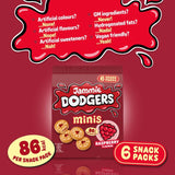 Jammie Dodgers Raspberry Biscuits Minis Multipack   6 per pack