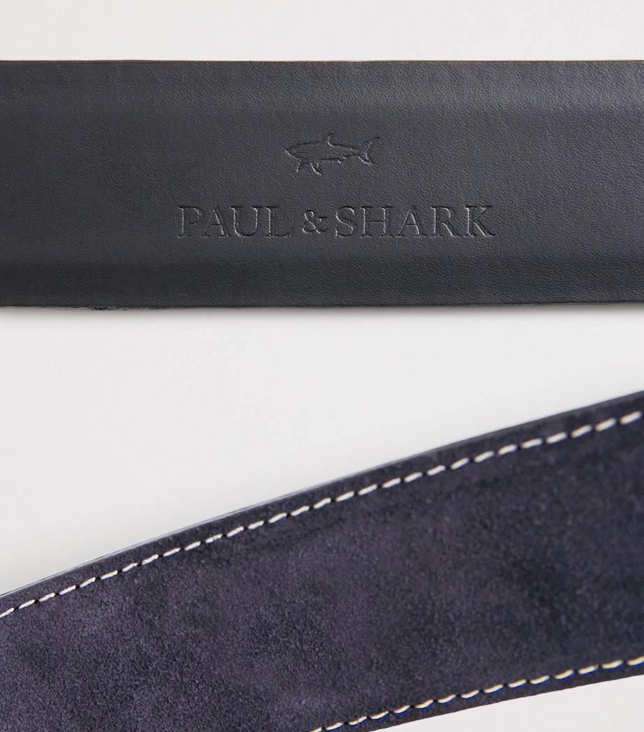 Paul & Shark men's suede belt with buckle, UK version