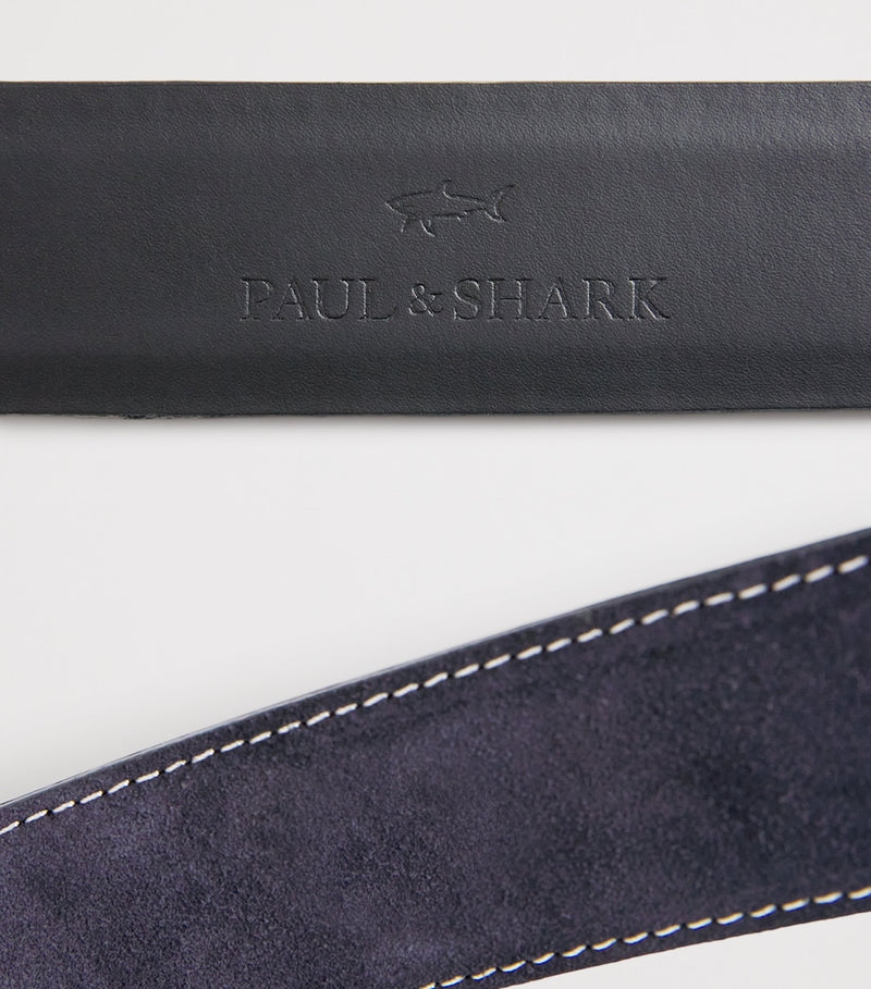 Paul & Shark men's suede belt with buckle, UK version