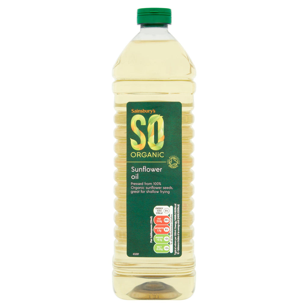 Sainsbury's Sunflower Oil, SO Organic 1L