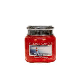 Village Candle Coastal Christmas extra small glass jar candle - British product