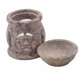 Serenityy soapstone oil burner Three Moon Pentagon 8cm - British product