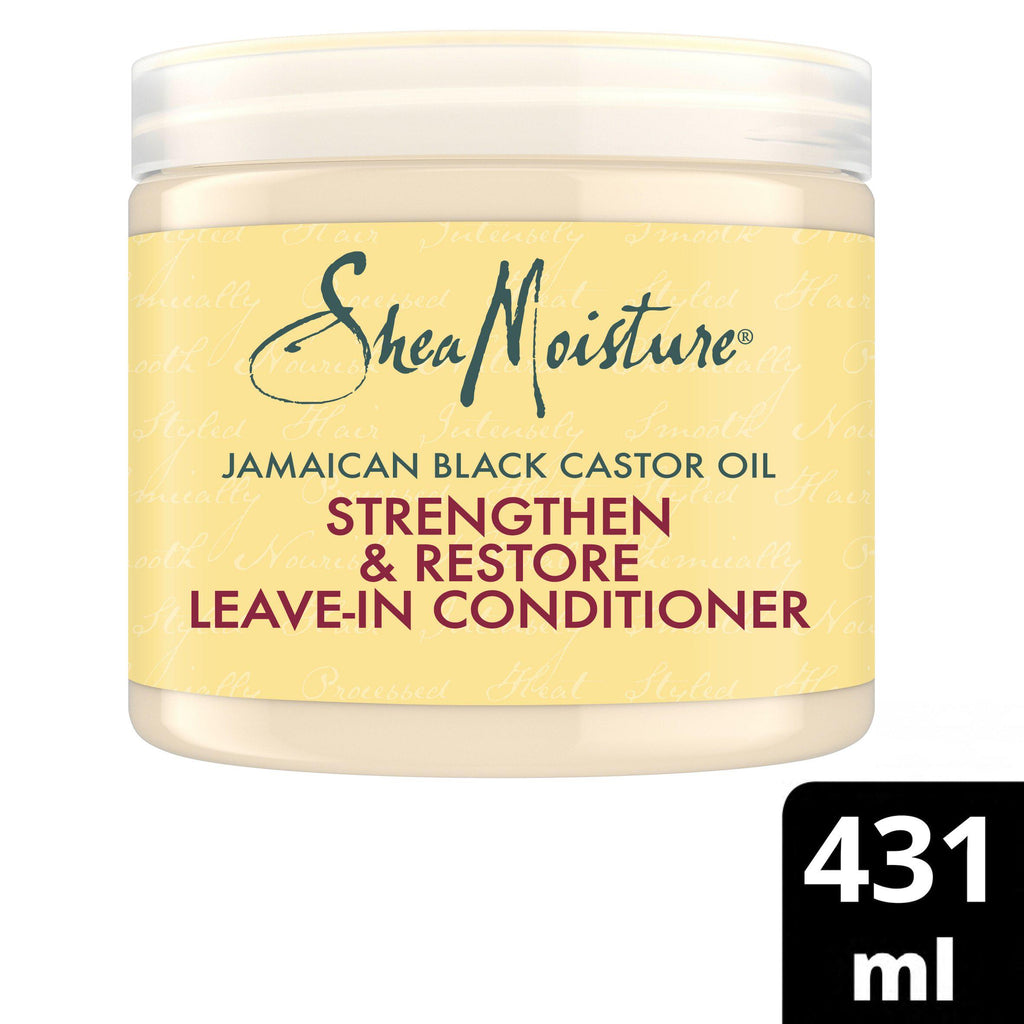 SheaMoisture Jamaican Black Castor Oil Strengthen & Restore Leave-In Conditioner Jar 431ml