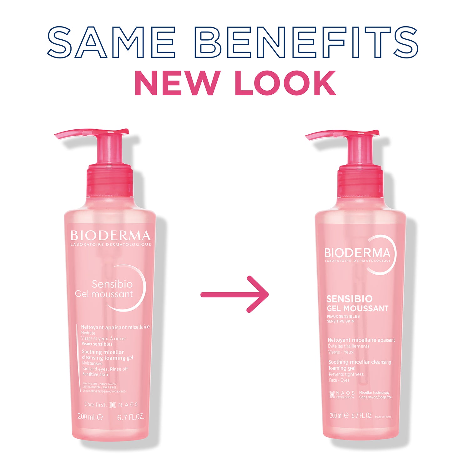 Bioderma Sensibio Foaming Gel face wash 500ml - British product