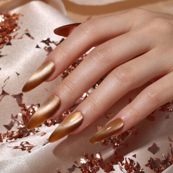Bluesky Cat Eye Gel Polish Golden Nectar 10ml (British brand)