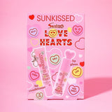 Sunkissed Love Hearts cherry lip gloss and conditioner set (British brand)