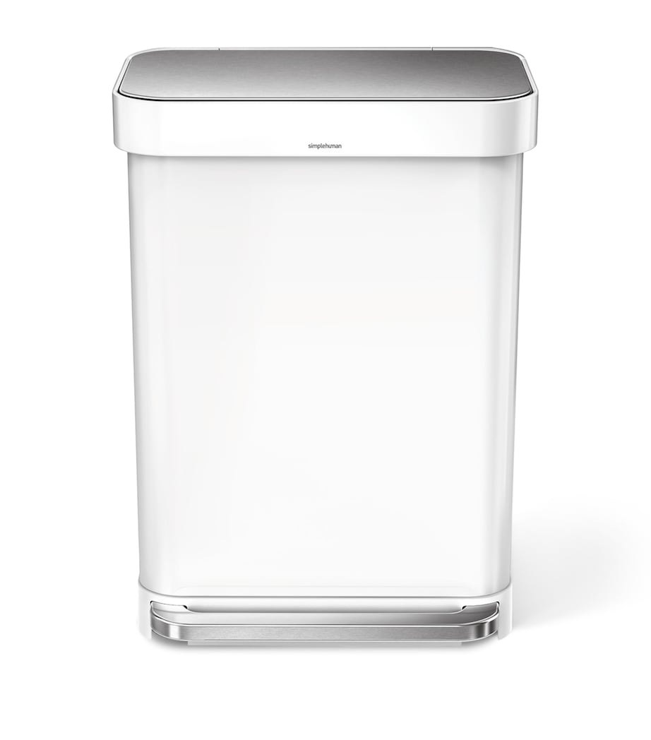 Simplehuman rectangular pedal bin 55L (British brand)