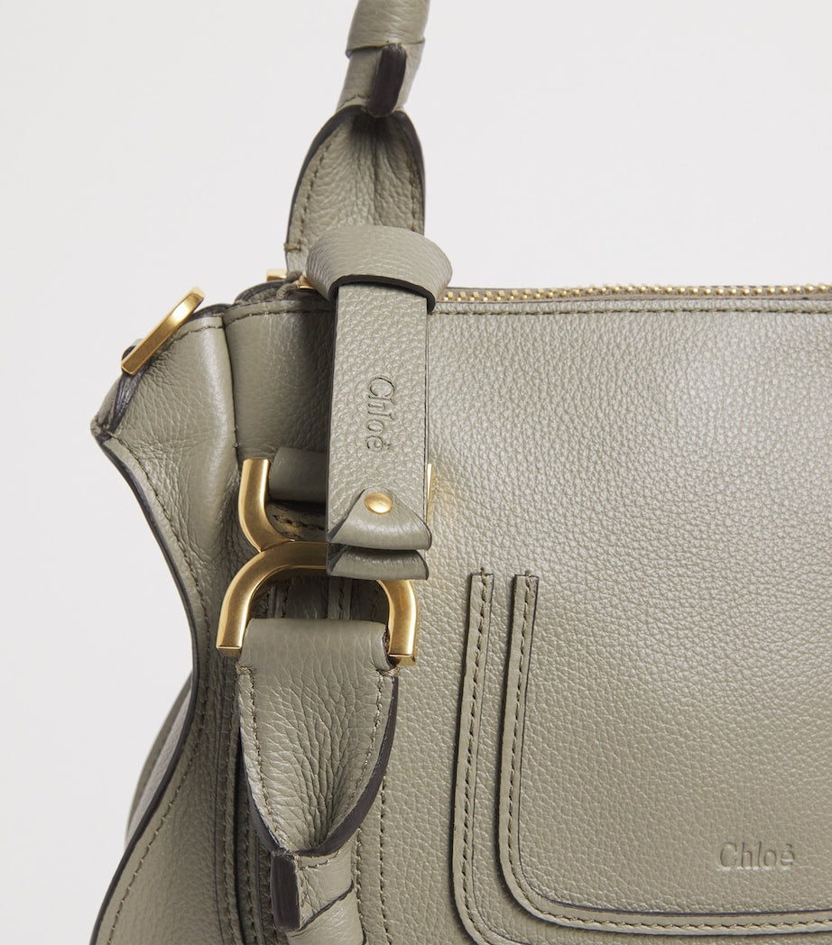 Chloé leather Marcie top-handle bag small, imported from the UK