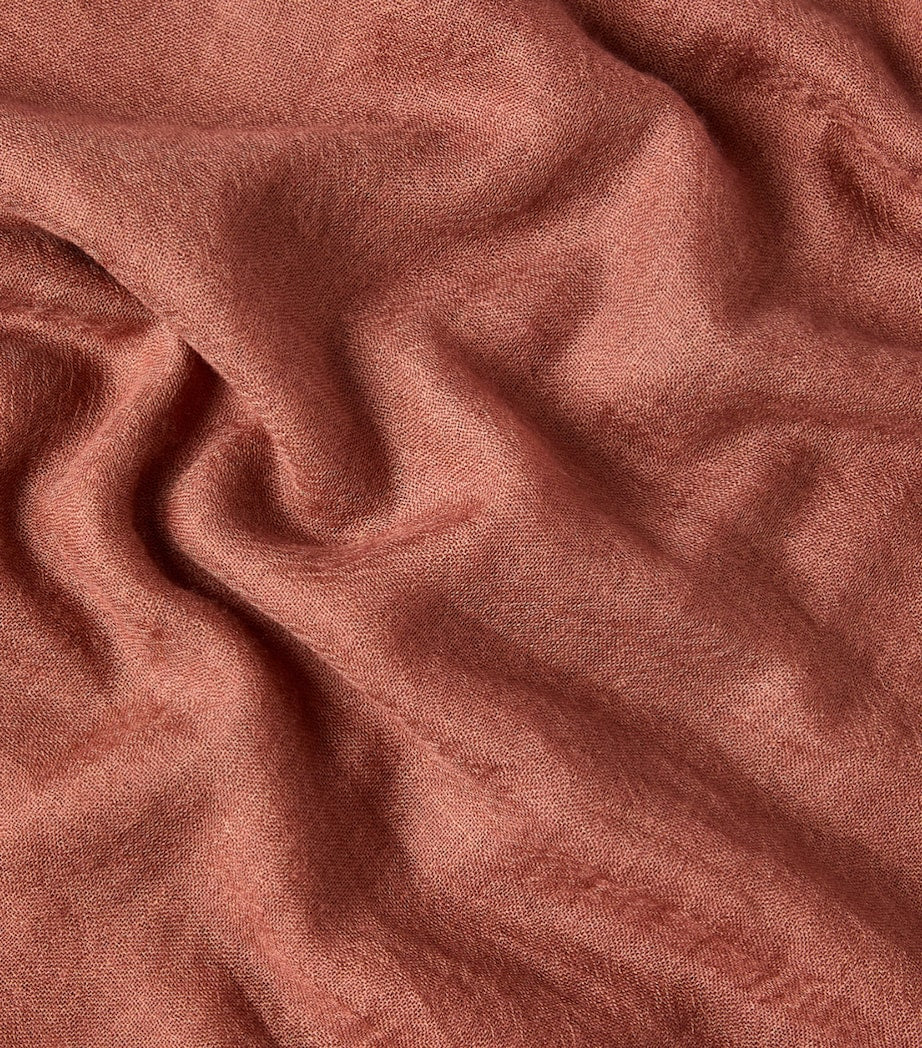 Brunello Cucinelli cashmere-silk scarf 200cm x 100cm - British product
