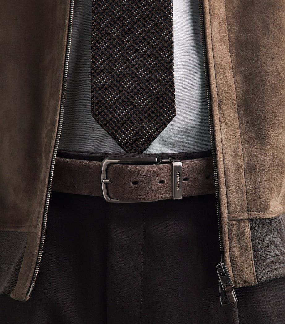 Paul & Shark Italian suede belt 3cm, UK version