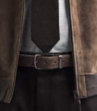 Paul & Shark Italian suede belt 3cm, UK version