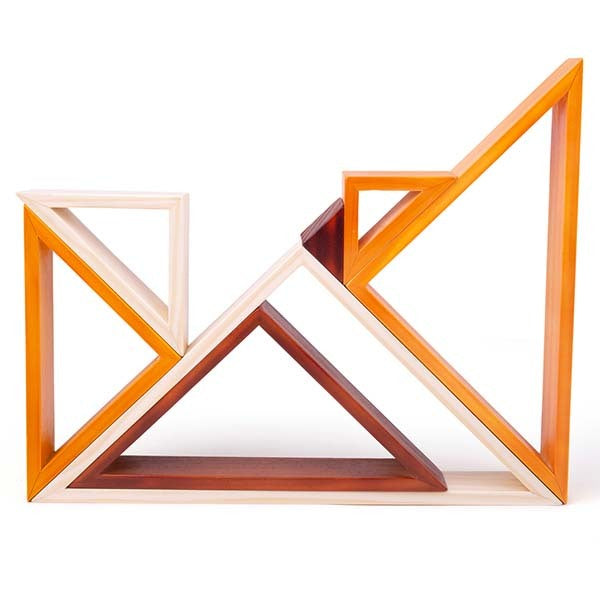 Bigjigs Toys 7 Wooden Stacking Triangles GOODS Superdrug   