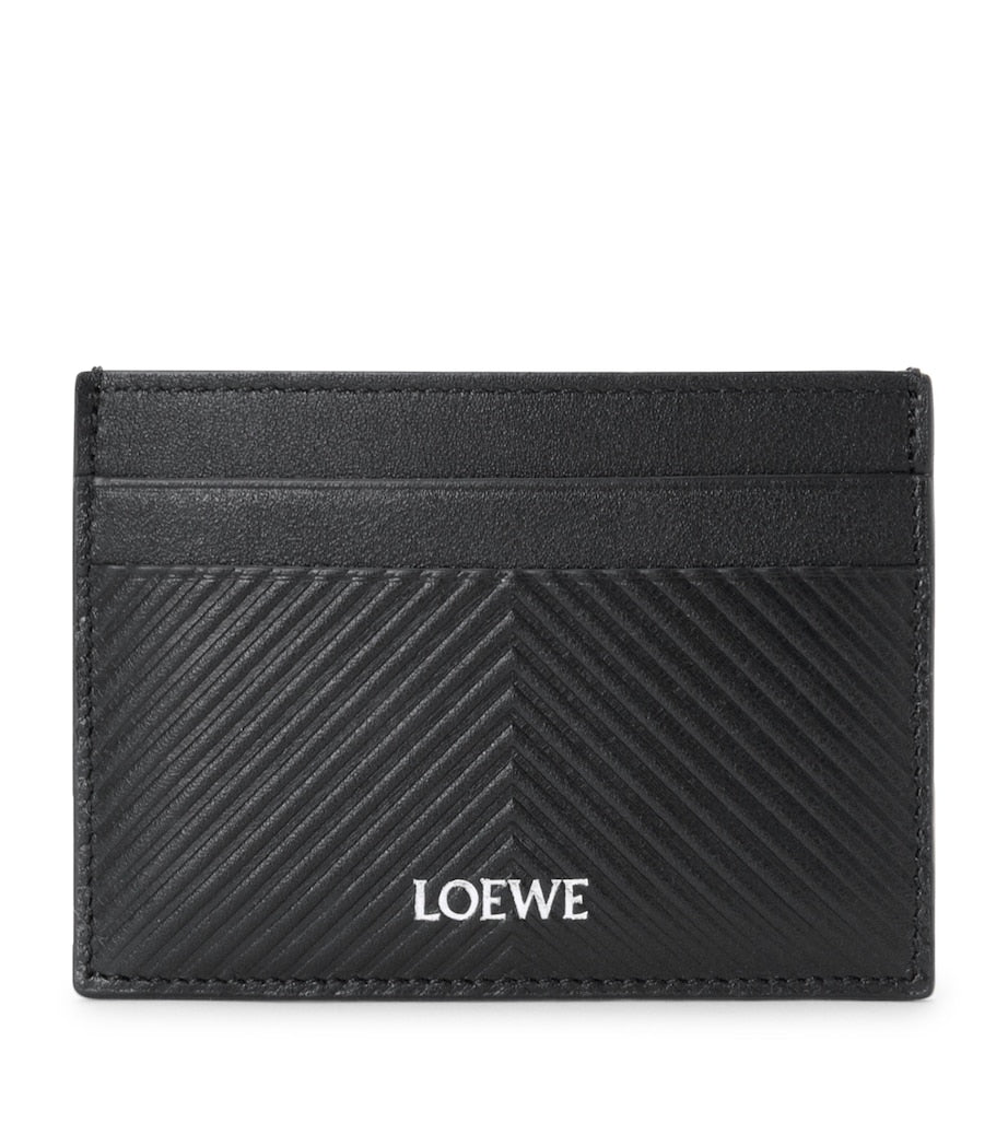 LOEWE leather chevron card holder - British product