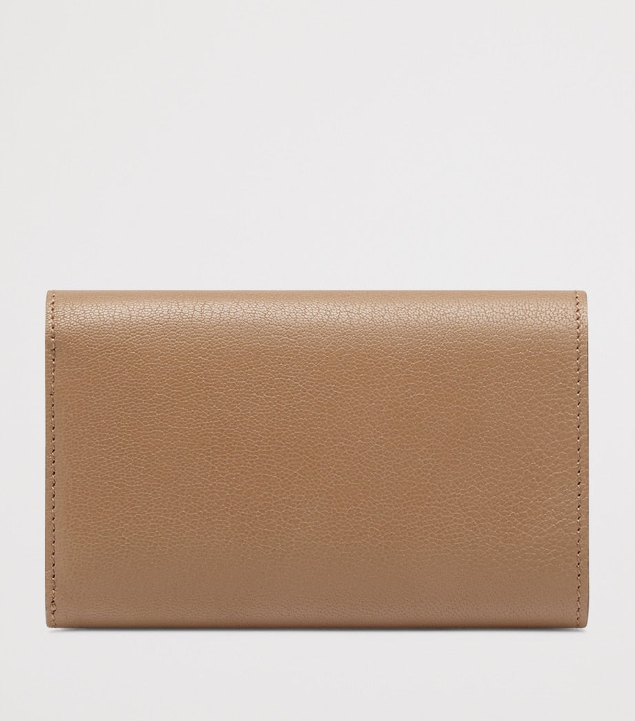 TOM FORD Aube Ziegenleder Geldbörse mit goldfarbener Hardware, UK-Version